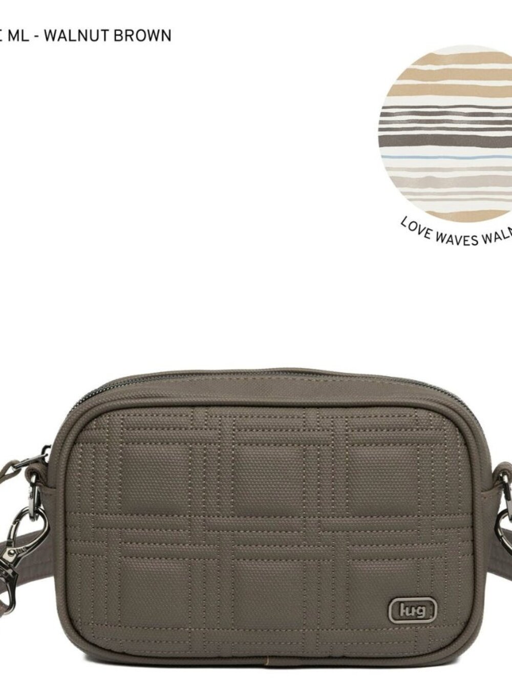 LUG - Mingle Matte Luxe VL Camera/Crossbody Bag in Walnut Brown